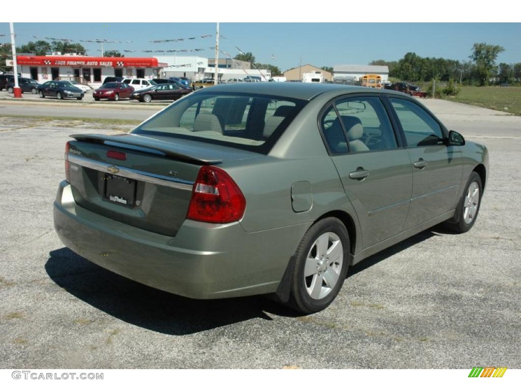 2006 Malibu LT Sedan - Silver Green Metallic / Cashmere Beige photo #6