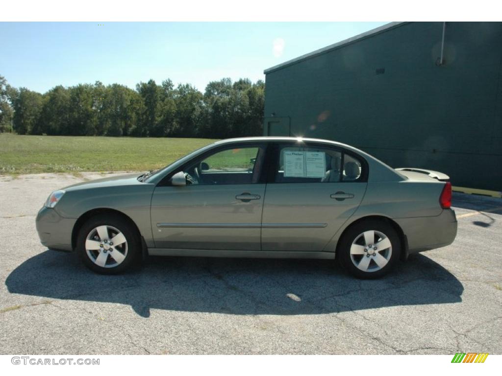 2006 Malibu LT Sedan - Silver Green Metallic / Cashmere Beige photo #8