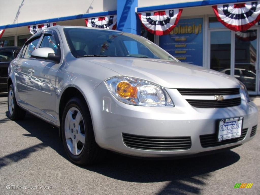 2007 Cobalt LT Sedan - Ultra Silver Metallic / Gray photo #1