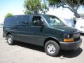 Dark Green Metallic 2008 Chevrolet Express LS 2500 Passenger Van