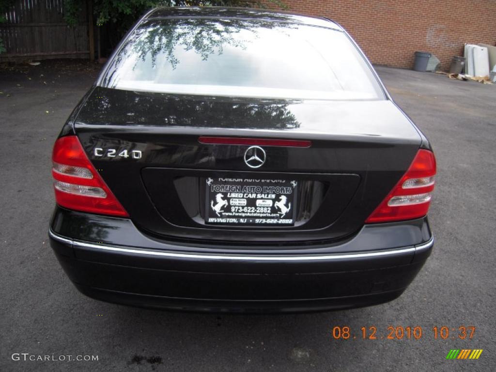 2003 C 240 Sedan - Black / Ash photo #7