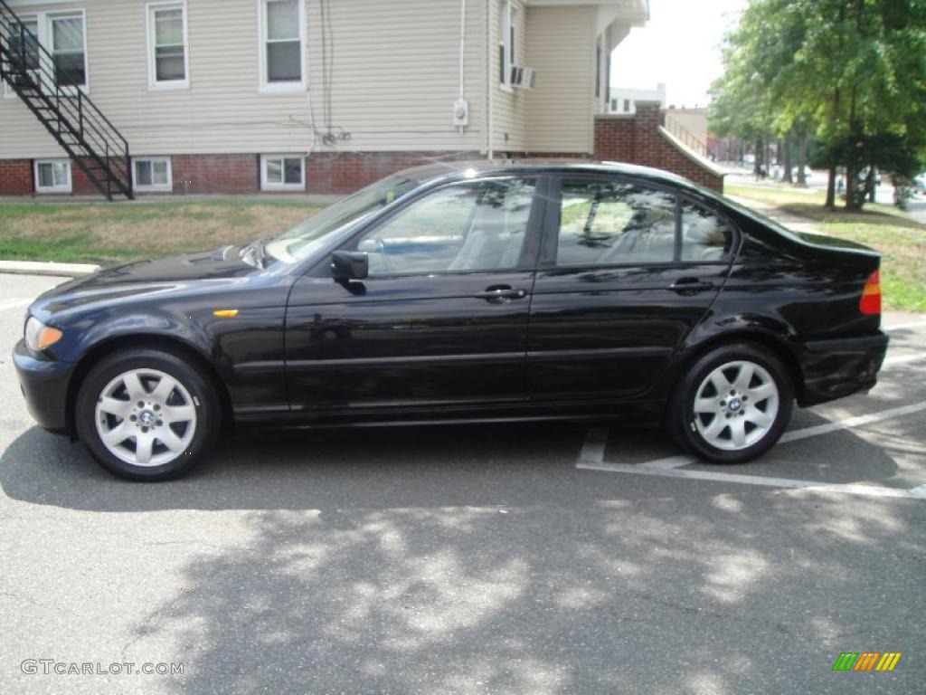 2002 3 Series 325xi Sedan - Jet Black / Sand photo #4