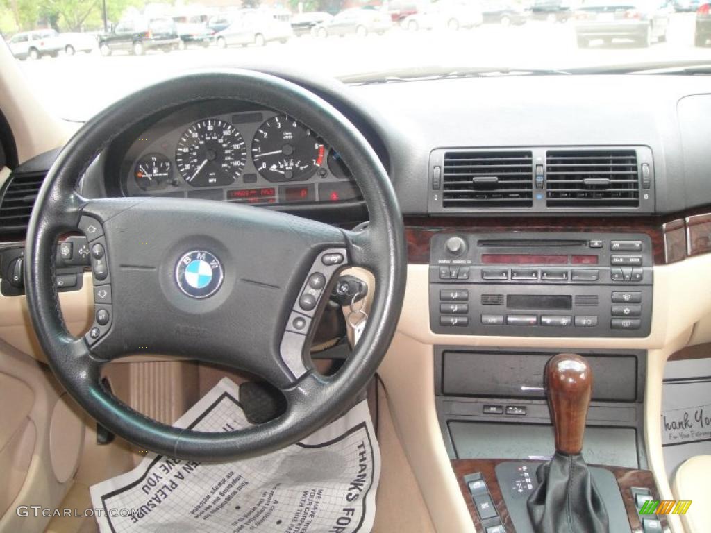 2002 3 Series 325xi Sedan - Jet Black / Sand photo #9
