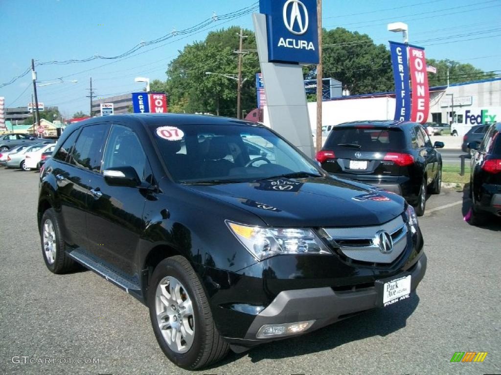 2007 MDX Technology - Formal Black Pearl / Taupe photo #1