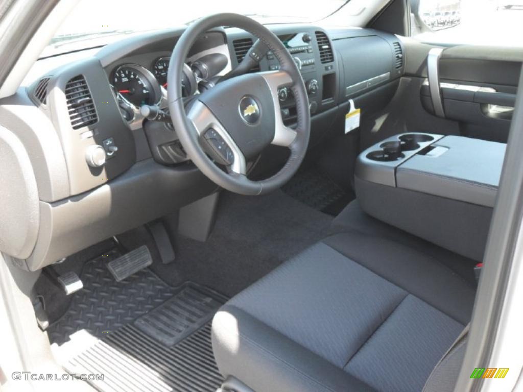 2010 Silverado 1500 LT Extended Cab 4x4 - Sheer Silver Metallic / Ebony photo #22