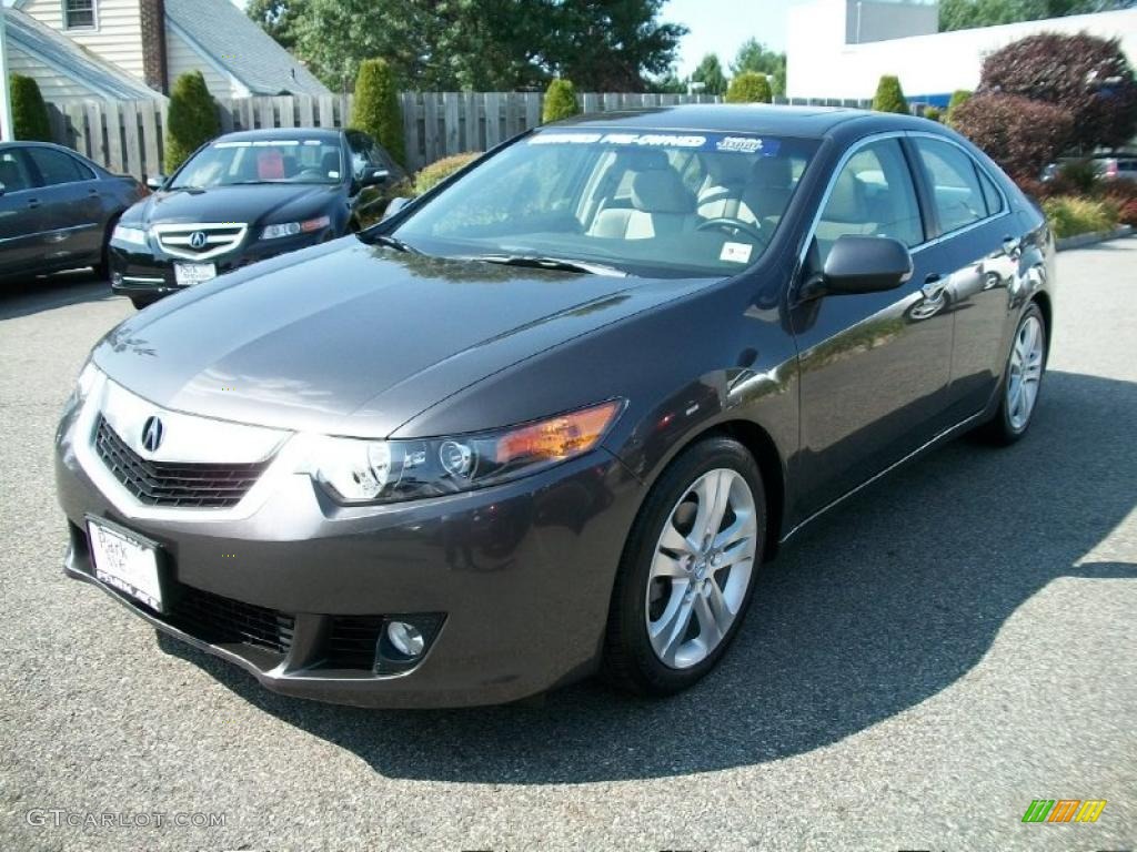 2010 TSX V6 Sedan - Grigio Metallic / Taupe photo #3