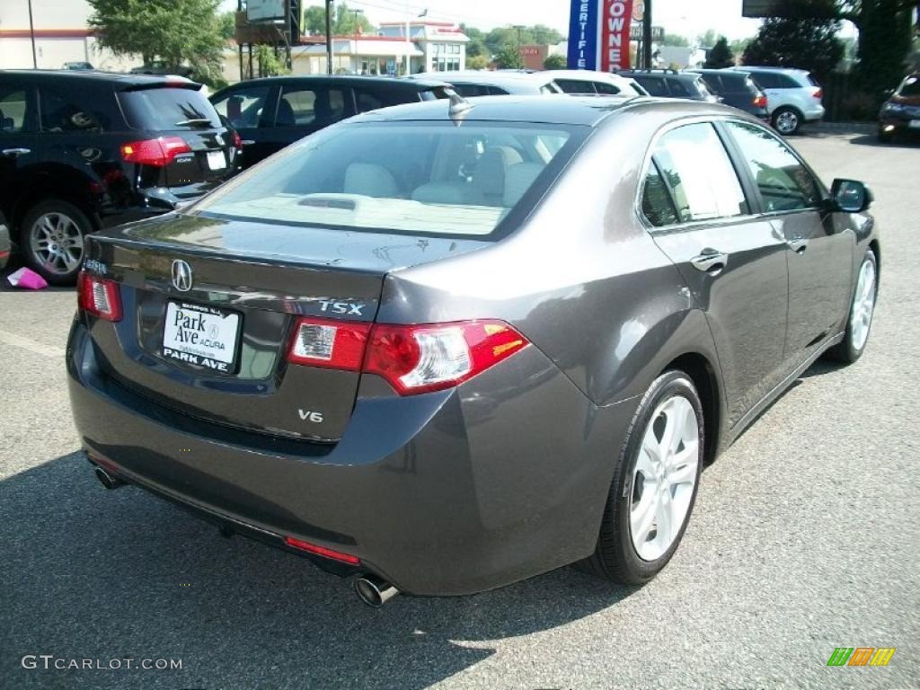 2010 TSX V6 Sedan - Grigio Metallic / Taupe photo #7