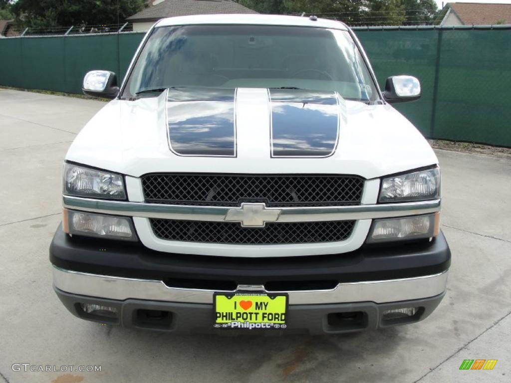 2003 Silverado 1500 LT Extended Cab - Summit White / Tan photo #8