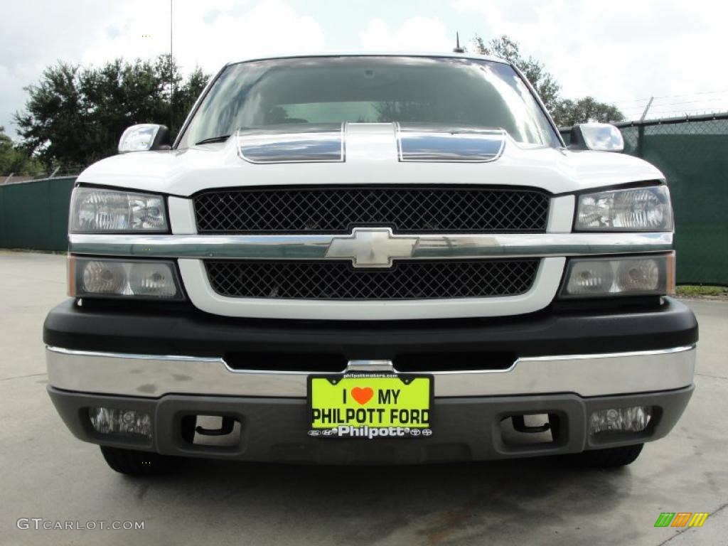 2003 Silverado 1500 LT Extended Cab - Summit White / Tan photo #9