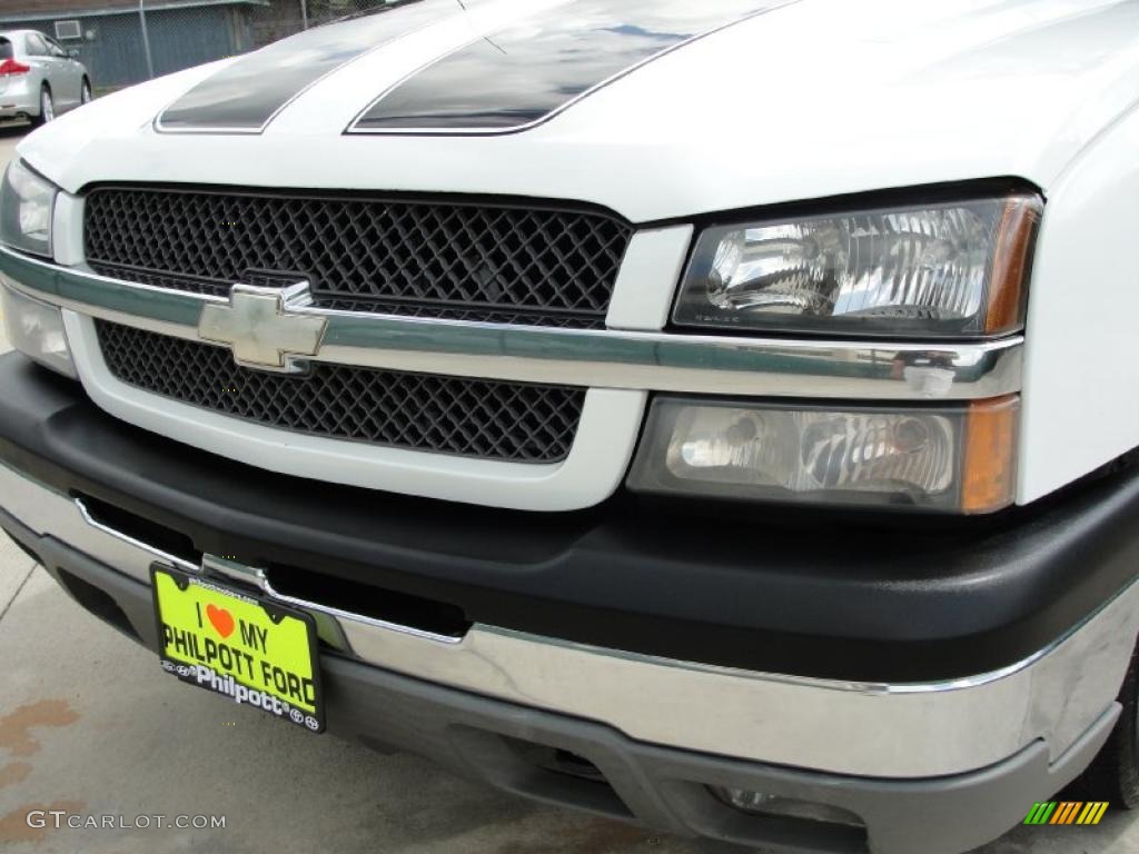 2003 Silverado 1500 LT Extended Cab - Summit White / Tan photo #11
