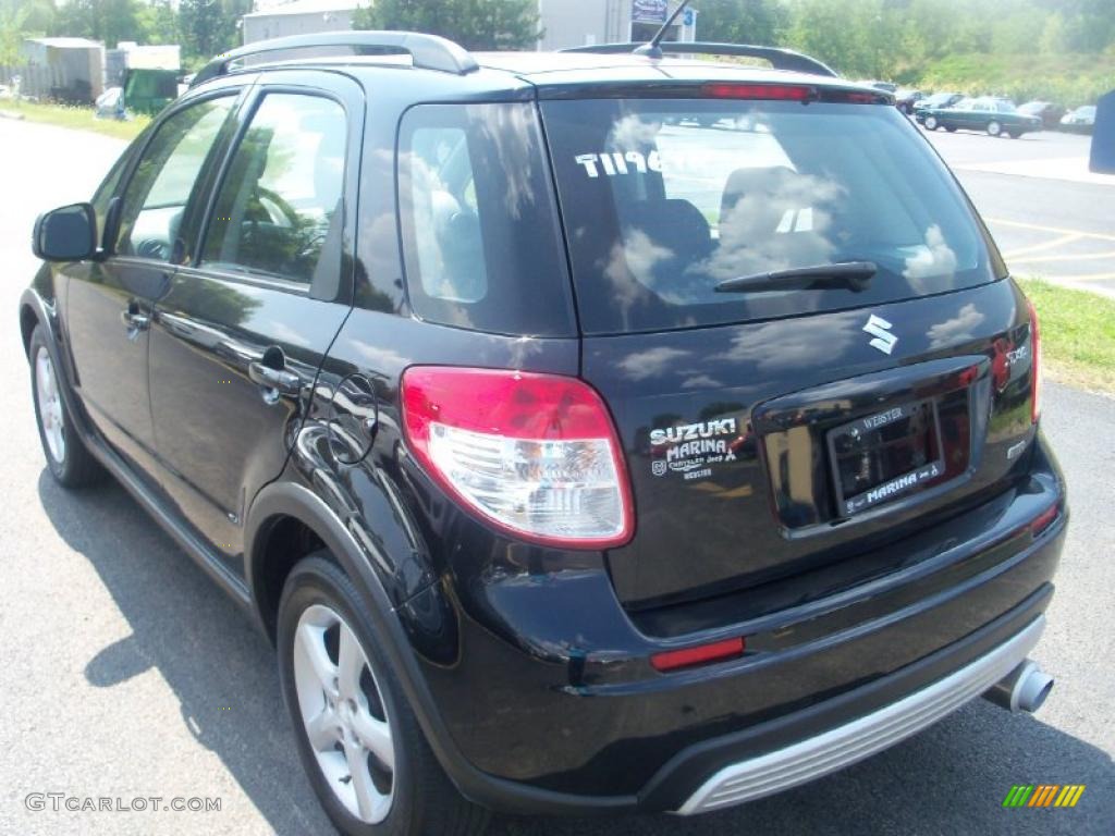 2007 SX4 Convenience AWD - Black Onyx Pearl / Black photo #8