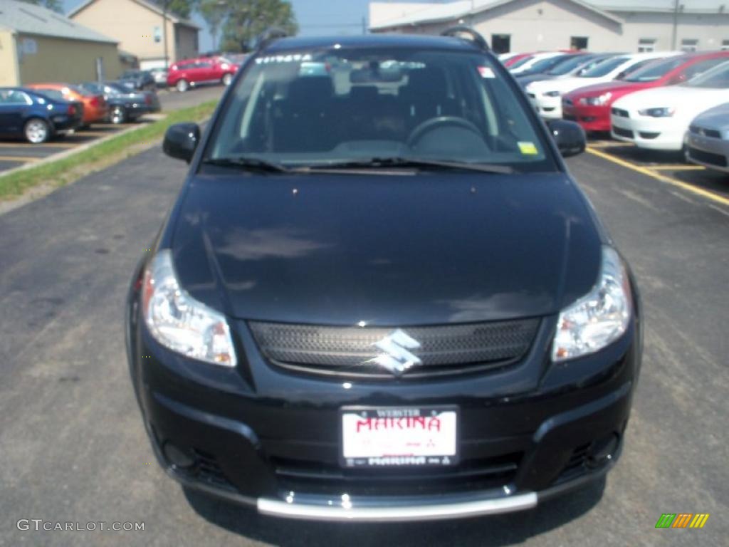 2007 SX4 Convenience AWD - Black Onyx Pearl / Black photo #12