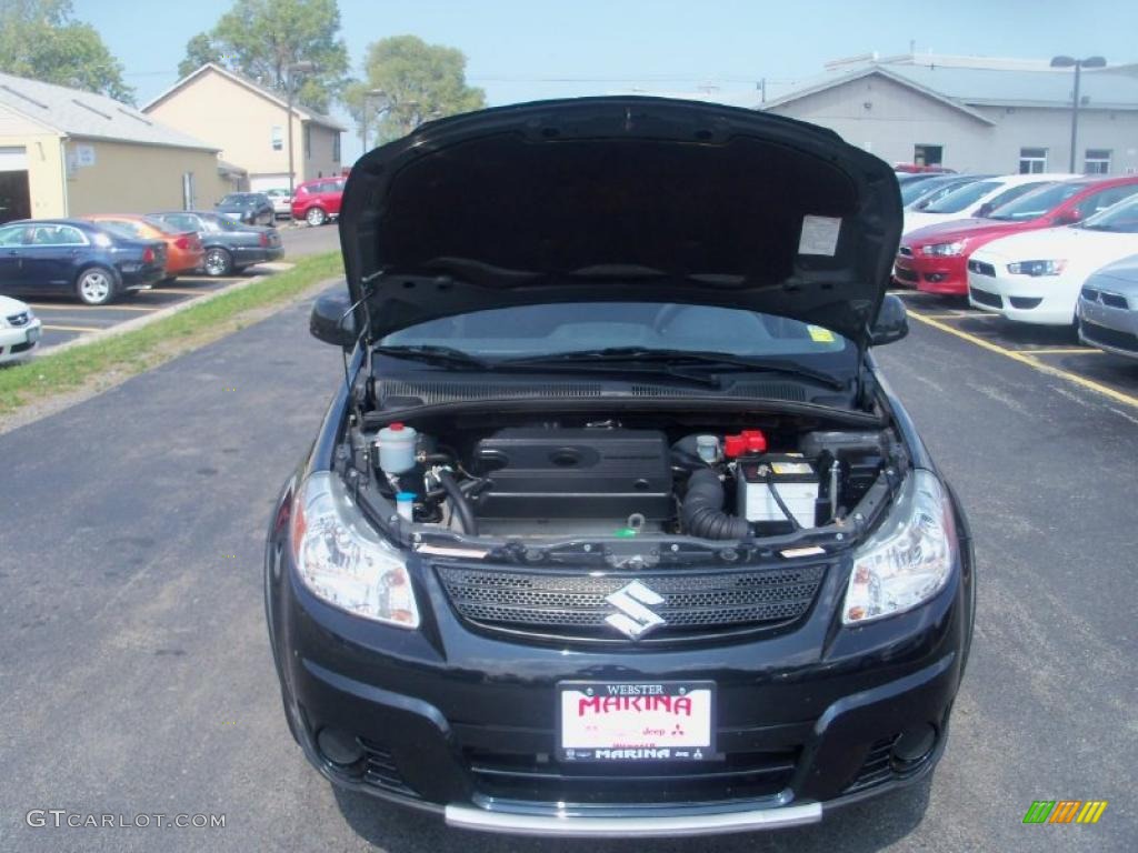 2007 SX4 Convenience AWD - Black Onyx Pearl / Black photo #13