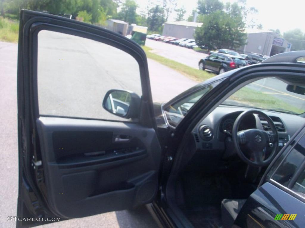 2007 SX4 Convenience AWD - Black Onyx Pearl / Black photo #15