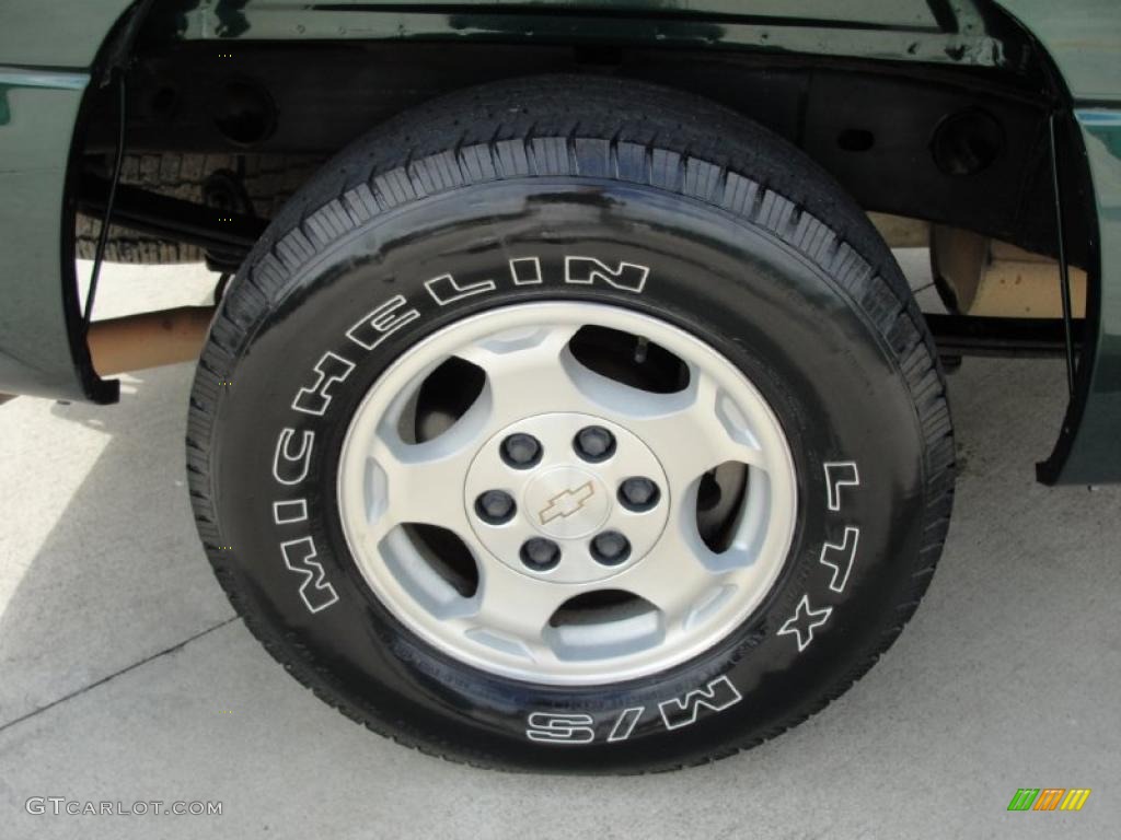 2004 Silverado 1500 LS Crew Cab - Dark Green Metallic / Tan photo #14