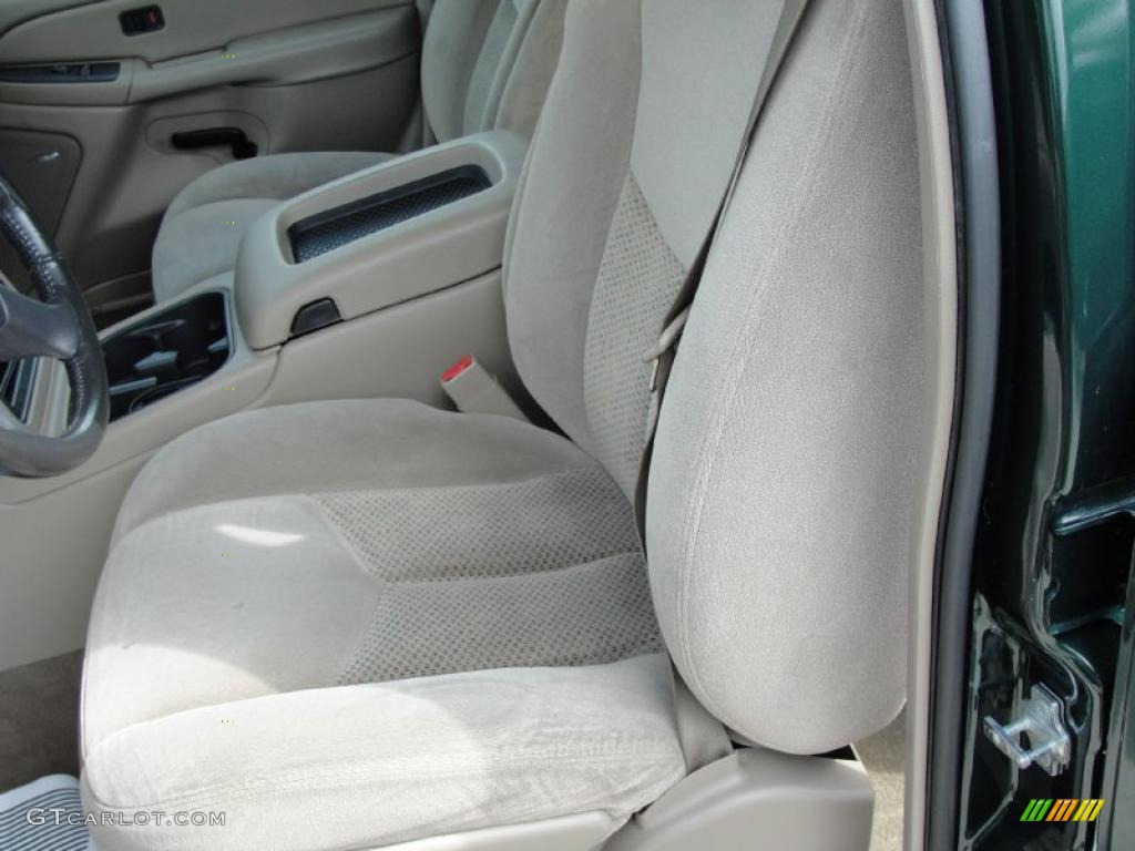 2004 Silverado 1500 LS Crew Cab - Dark Green Metallic / Tan photo #25