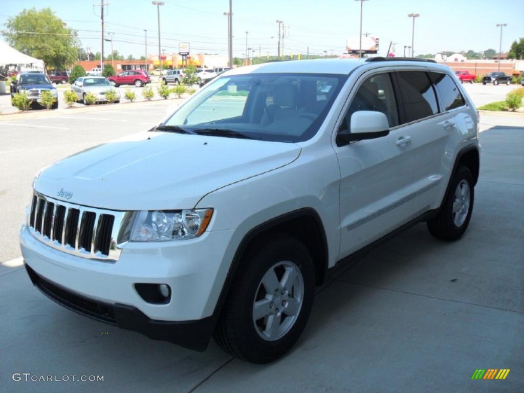 2011 Grand Cherokee Laredo - Stone White / Dark Graystone/Medium Graystone photo #1