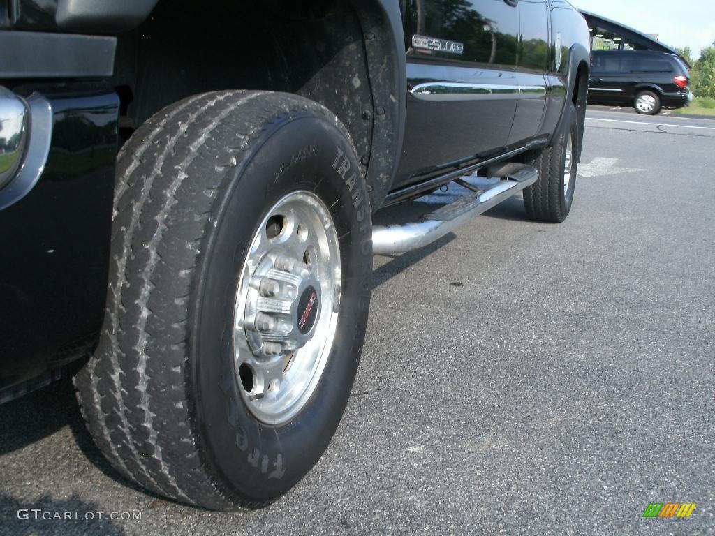 2005 Sierra 2500HD SLE Extended Cab 4x4 - Onyx Black / Dark Pewter photo #3