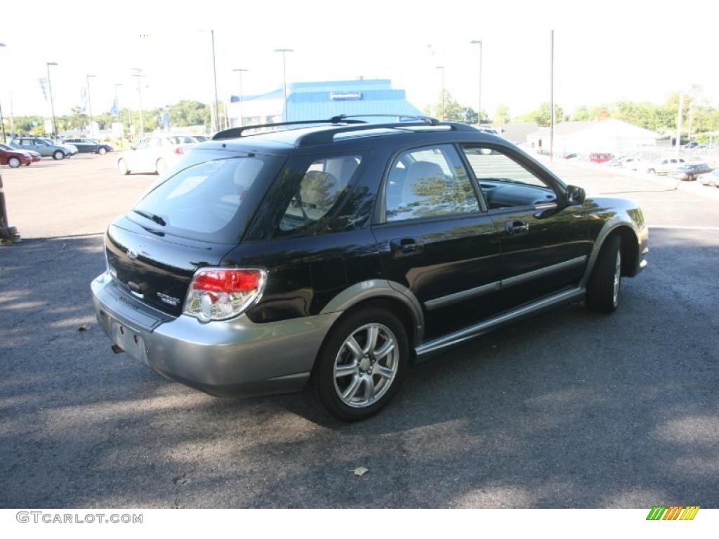 2007 Impreza Outback Sport Wagon - Obsidian Black Pearl / Desert Beige photo #5