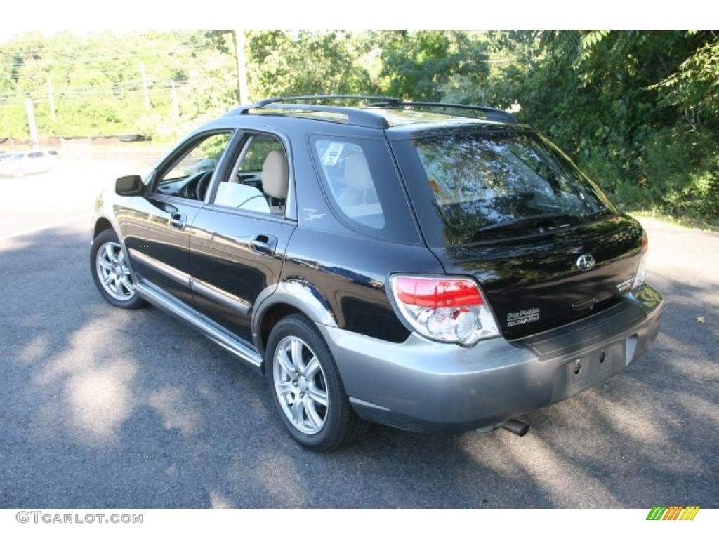 2007 Impreza Outback Sport Wagon - Obsidian Black Pearl / Desert Beige photo #8