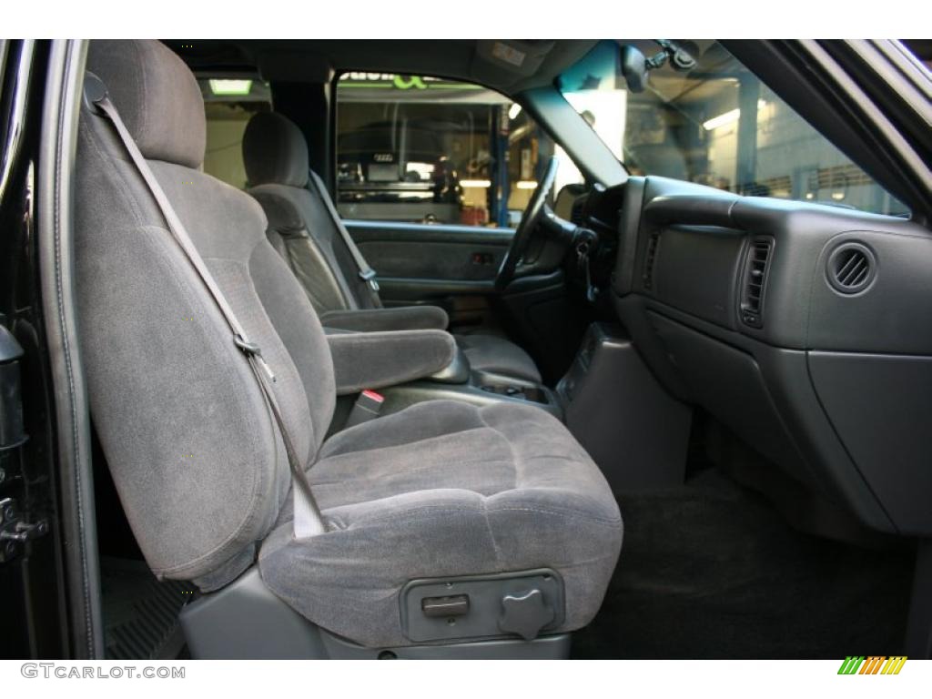 2002 Silverado 1500 LS Extended Cab 4x4 - Onyx Black / Graphite Gray photo #19