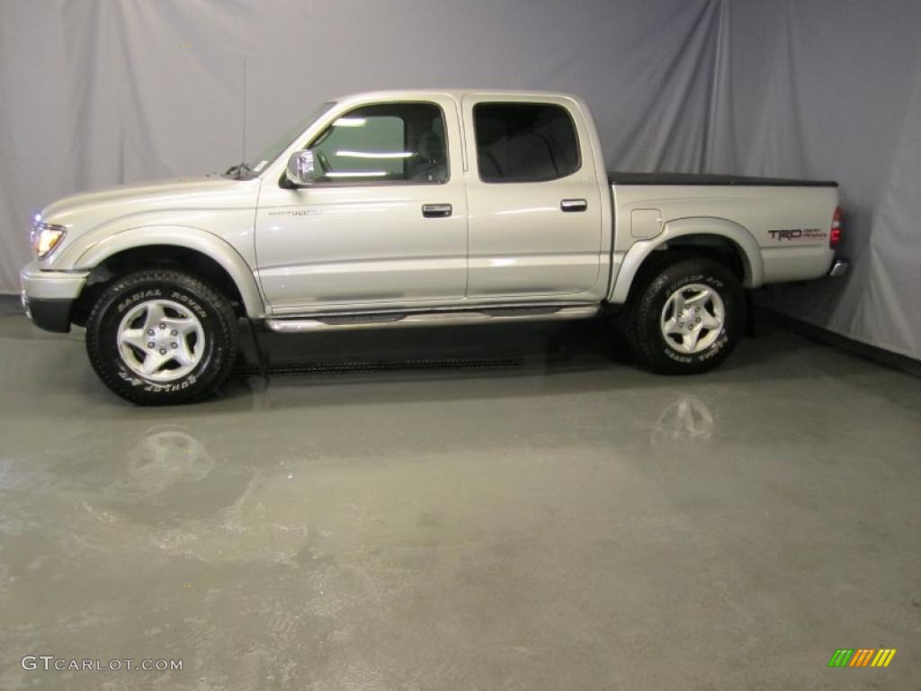 2004 Tacoma V6 TRD Double Cab 4x4 - Lunar Mist Metallic / Oak photo #2