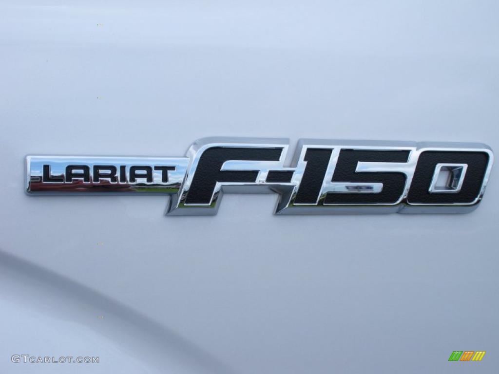 2010 F150 Lariat SuperCrew 4x4 - White Platinum Metallic Tri Coat / Tan photo #4