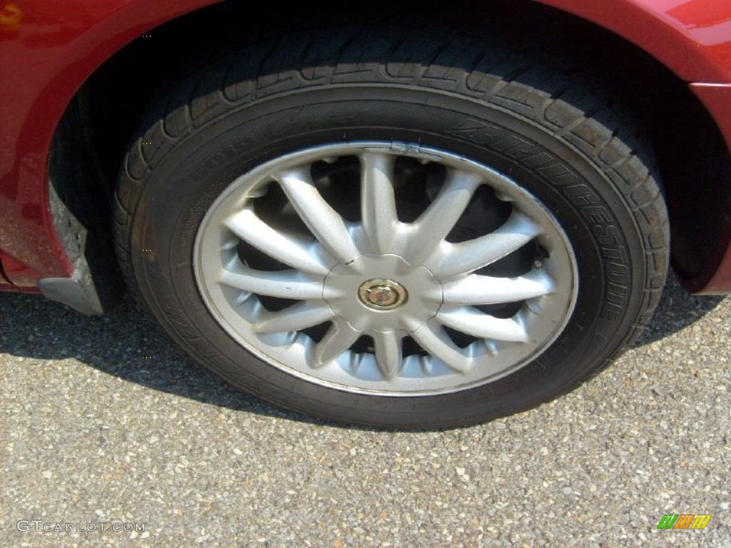 2002 Sebring LX Sedan - Ruby Red Pearl / Sandstone photo #9