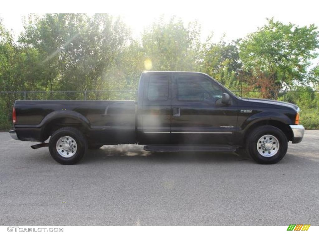2000 F250 Super Duty XLT Extended Cab - Black / Medium Graphite photo #5
