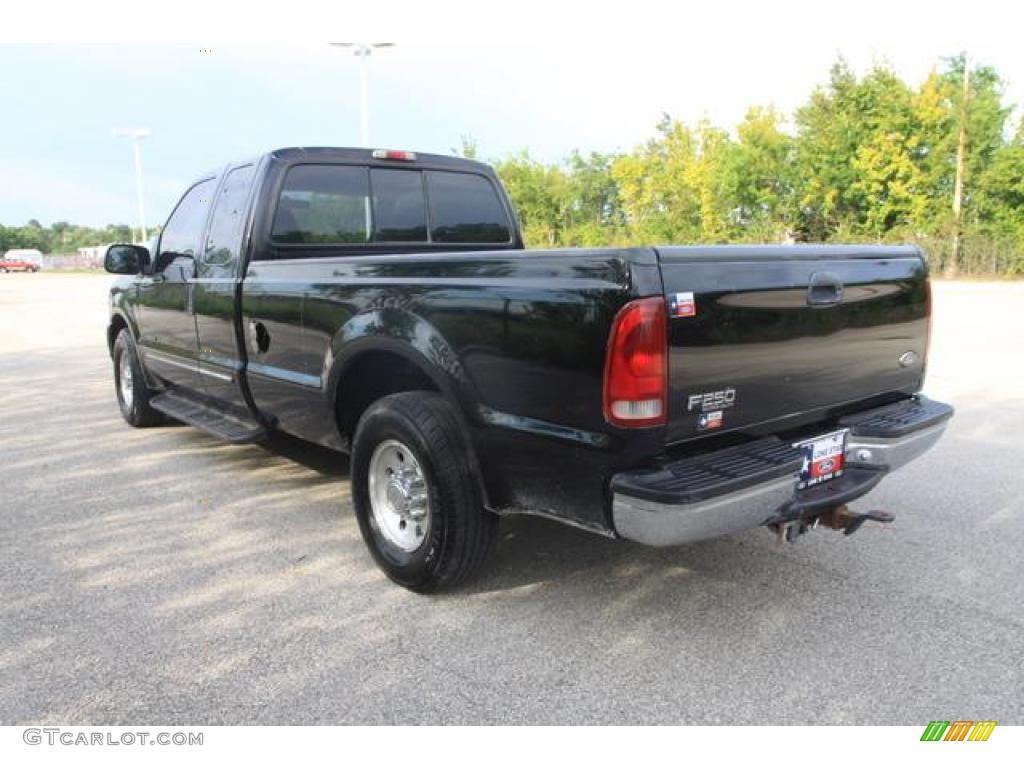 2000 F250 Super Duty XLT Extended Cab - Black / Medium Graphite photo #11