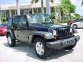 2009 Deep Water Blue Pearl Jeep Wrangler Unlimited X  photo #1