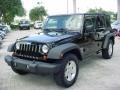 2009 Deep Water Blue Pearl Jeep Wrangler Unlimited X  photo #14