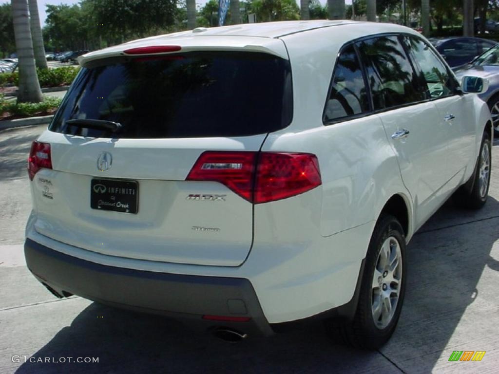 2007 MDX  - Aspen White Pearl / Parchment photo #6