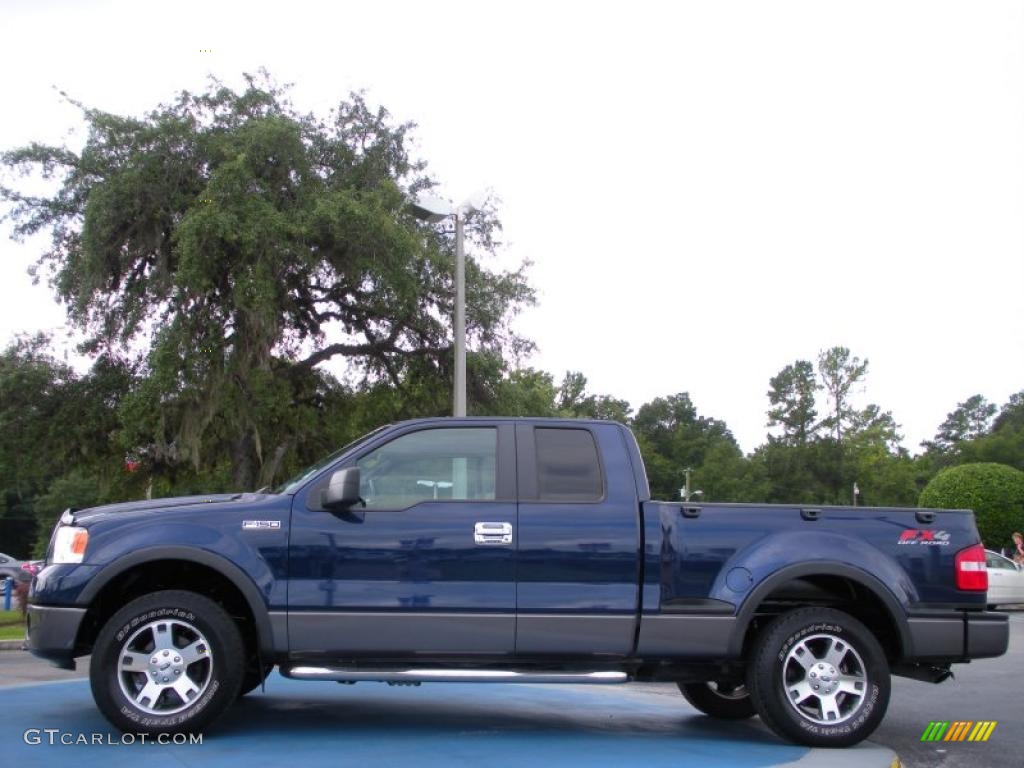 2007 F150 FX4 SuperCab 4x4 - Dark Blue Pearl Metallic / Medium Flint photo #2