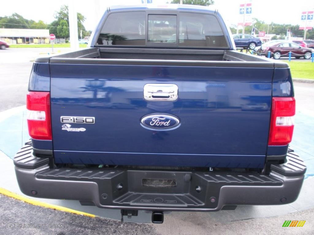 2007 F150 FX4 SuperCab 4x4 - Dark Blue Pearl Metallic / Medium Flint photo #4