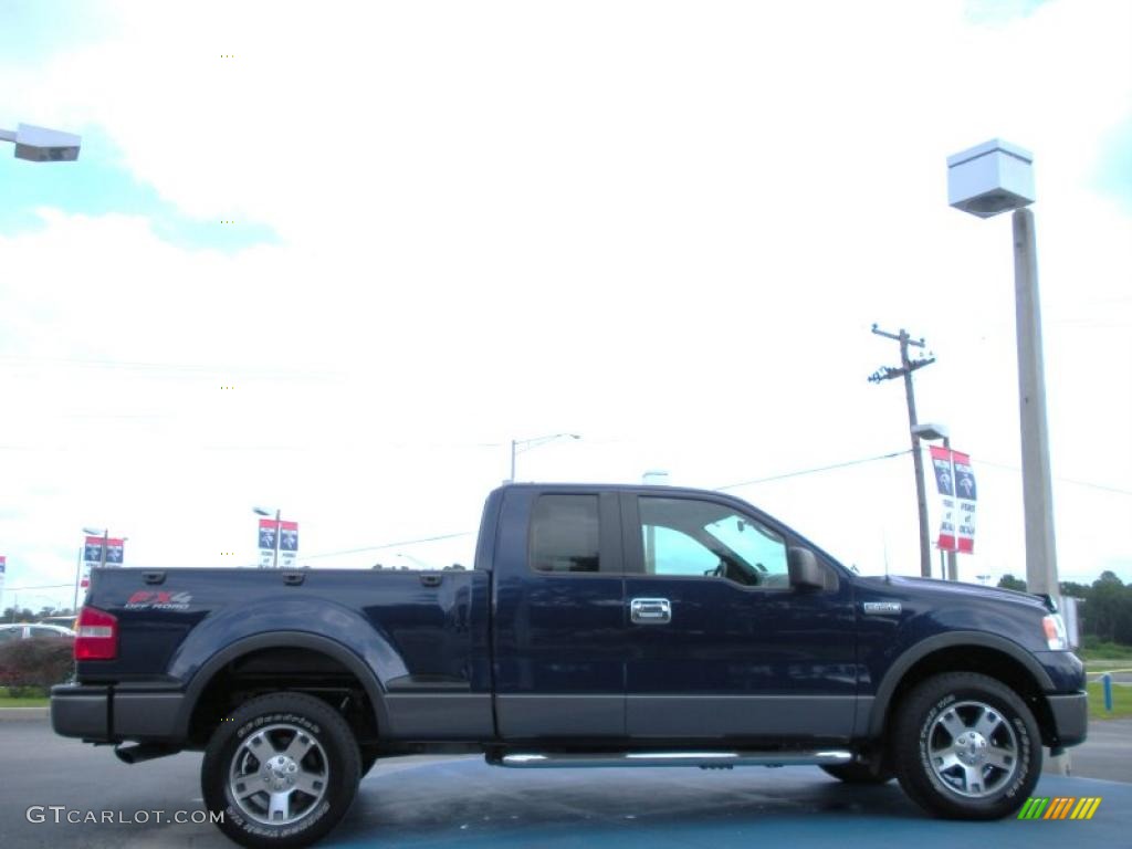 2007 F150 FX4 SuperCab 4x4 - Dark Blue Pearl Metallic / Medium Flint photo #6