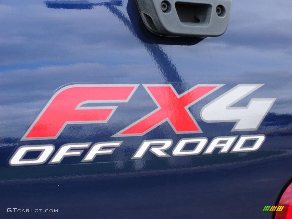 2007 F150 FX4 SuperCab 4x4 - Dark Blue Pearl Metallic / Medium Flint photo #10