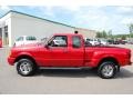 2002 Bright Red Ford Ranger Edge SuperCab  photo #2