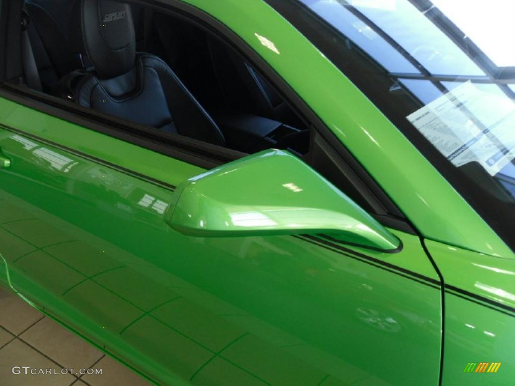 2011 Camaro SS/RS Coupe - Synergy Green Metallic / Black photo #22