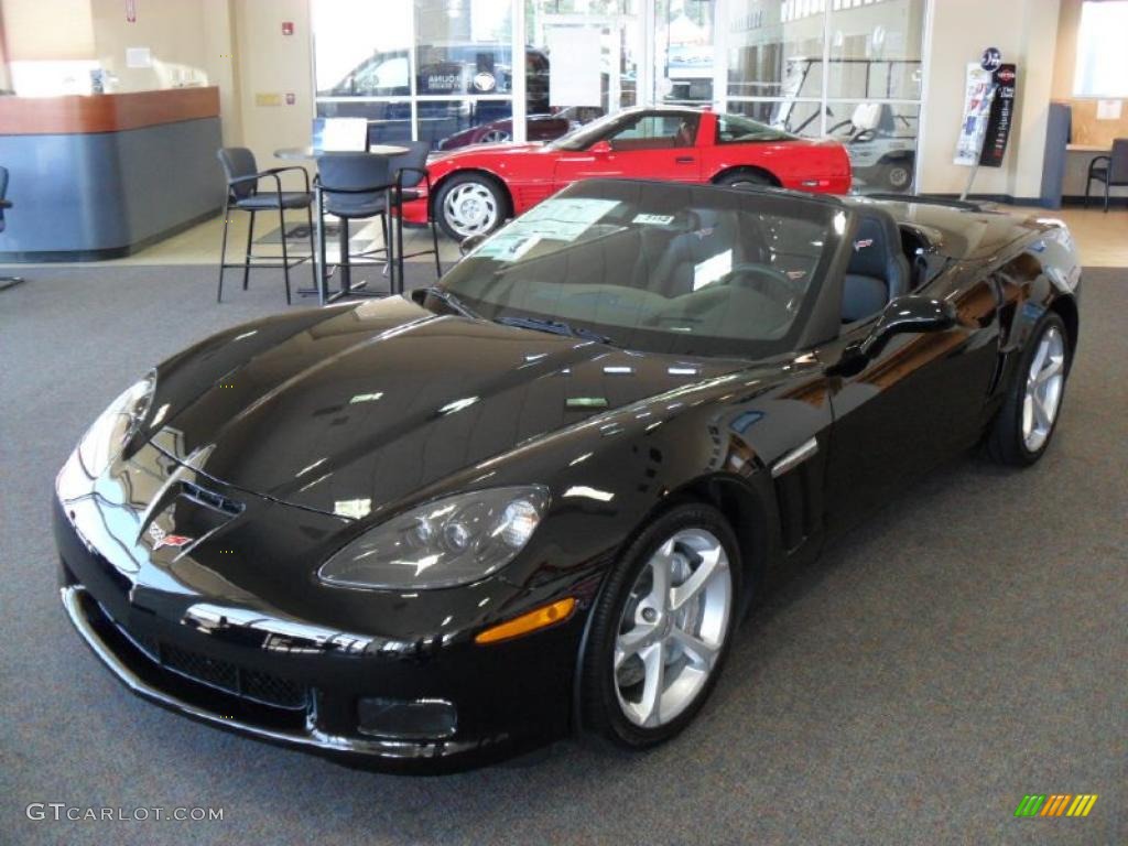 2011 Corvette Grand Sport Convertible - Black / Ebony Black photo #1