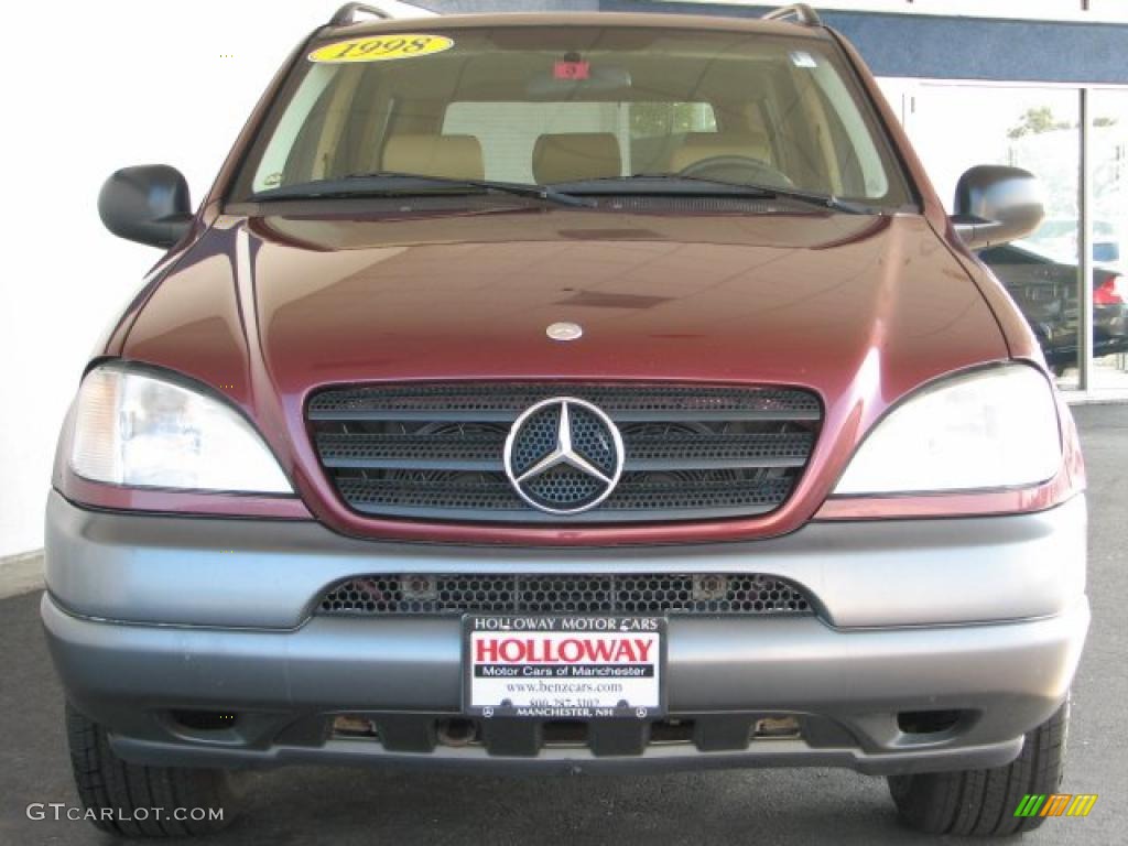 1998 ML 320 4Matic - Ruby Metallic / Sand photo #2