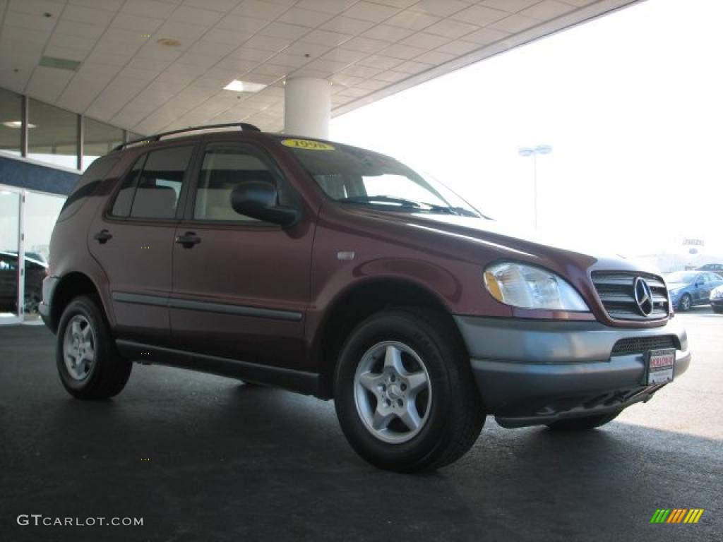 1998 ML 320 4Matic - Ruby Metallic / Sand photo #3