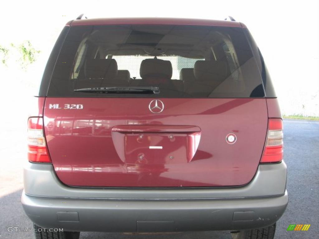 1998 ML 320 4Matic - Ruby Metallic / Sand photo #4