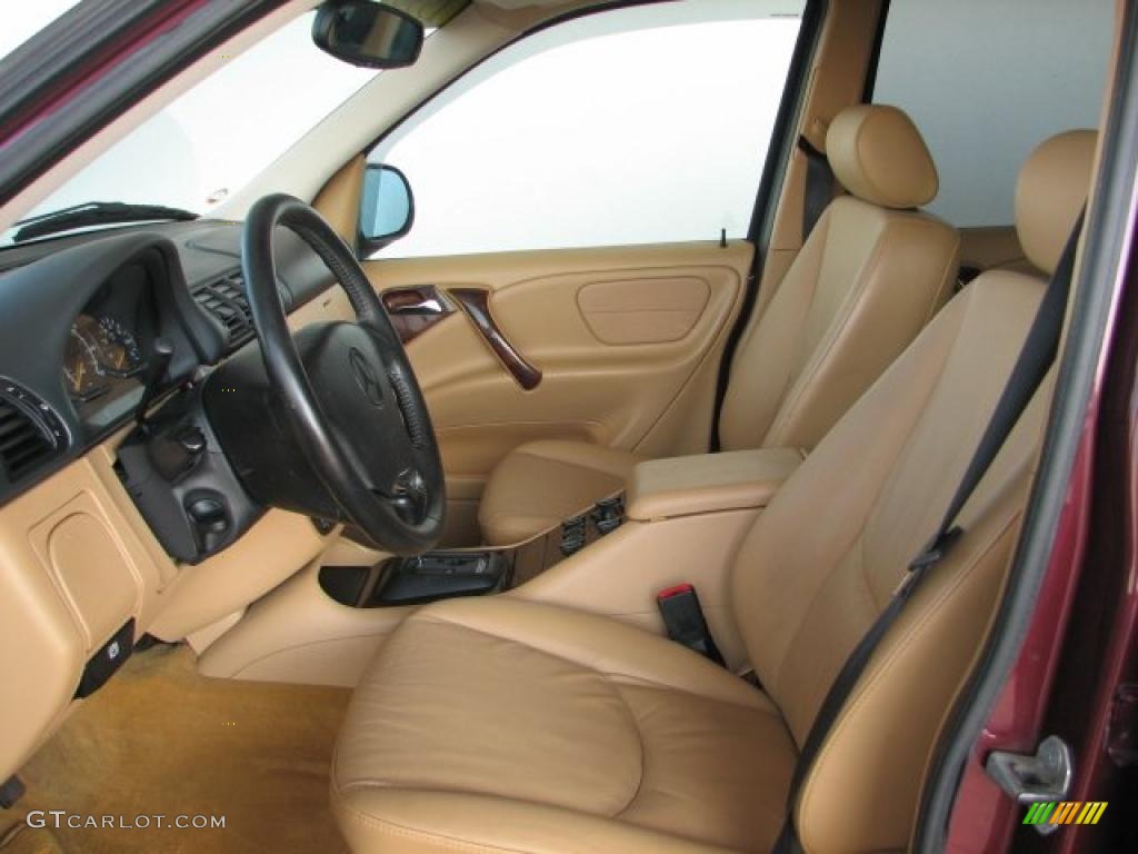 1998 ML 320 4Matic - Ruby Metallic / Sand photo #9