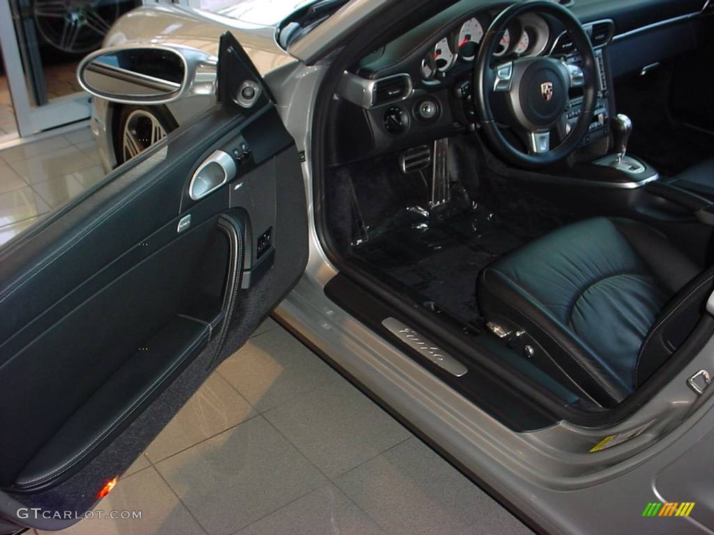 2007 911 Turbo Coupe - Arctic Silver Metallic / Black photo #9