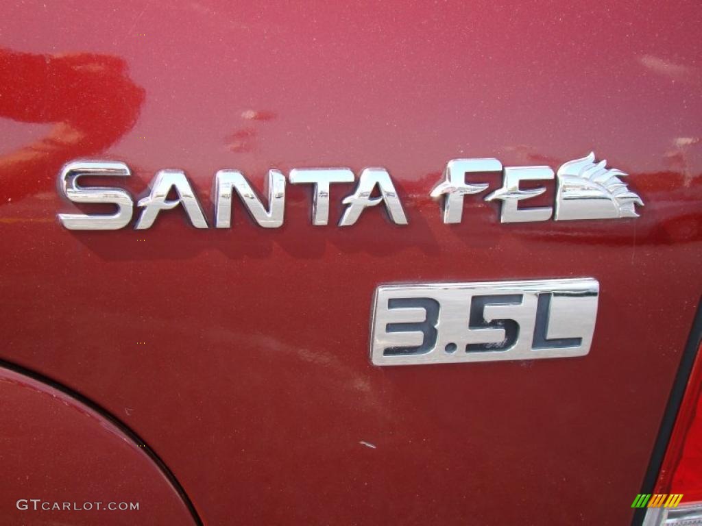 2005 Santa Fe LX 3.5 - Merlot Dark Red / Beige photo #40