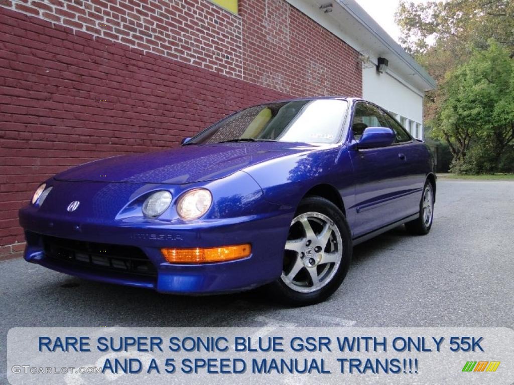 1998 Integra GS-R Coupe - Supersonic Blue Pearl / Ebony photo #1