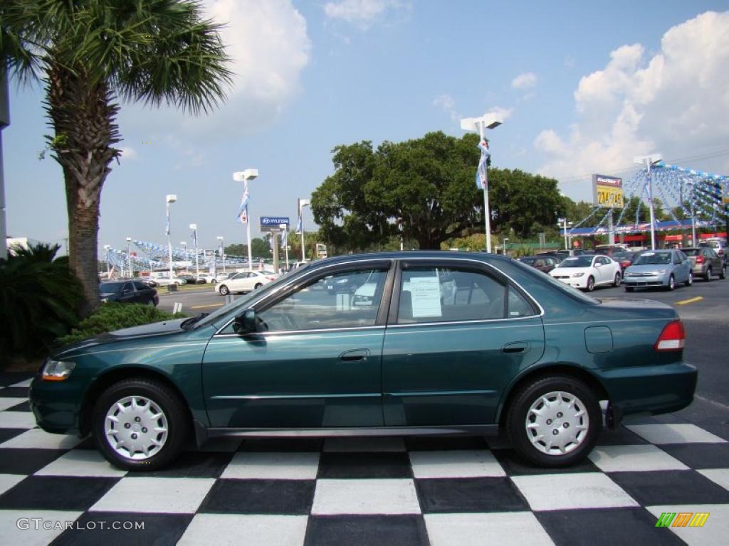 2002 Accord LX Sedan - Noble Green Pearl / Ivory photo #2
