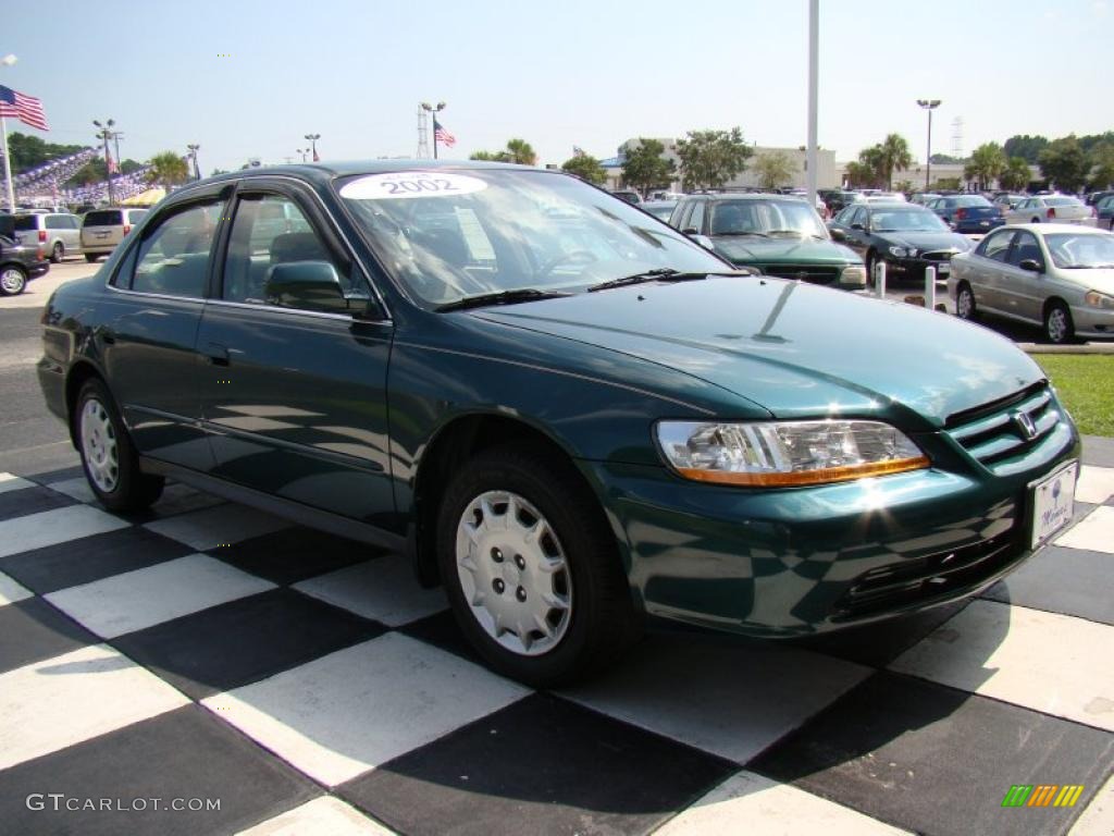 2002 Accord LX Sedan - Noble Green Pearl / Ivory photo #5