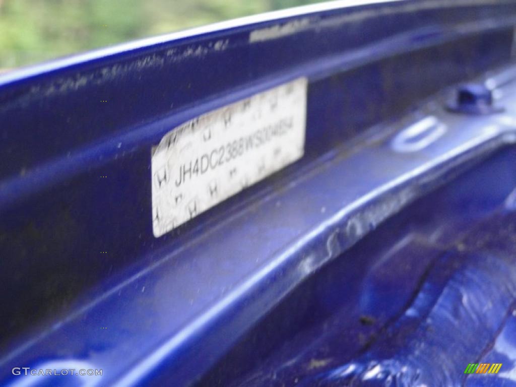 1998 Integra GS-R Coupe - Supersonic Blue Pearl / Ebony photo #35